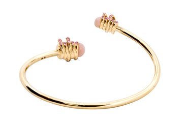 de GRISOGONO Toi & Moi 18-karat Pink Gold, Pink Opal Cuff - eJewels