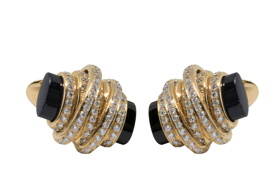 de GRISOGONO Pink Gold Diamond Cufflinks - eJewels