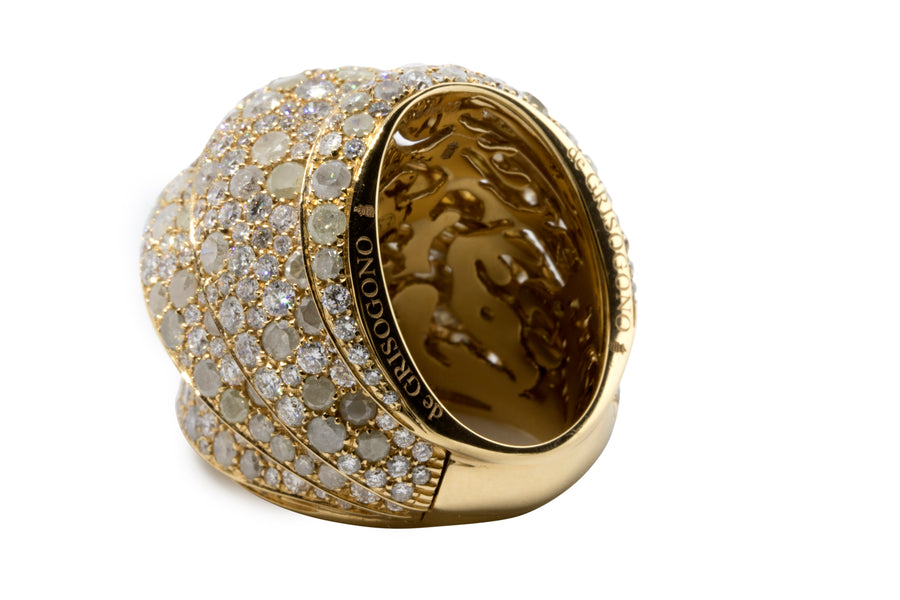 de GRISOGONO Pink Gold Ring w/ Diamonds - eJewels