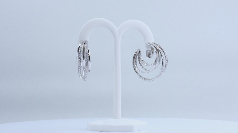 de GRISOGONO White Gold White Diamonds Earrings