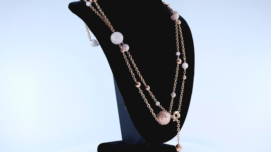 de GRISOGONO Rose Gold Rock Crystal Necklace