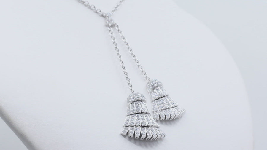 de GRISOGONO White Gold White Diamond Necklace