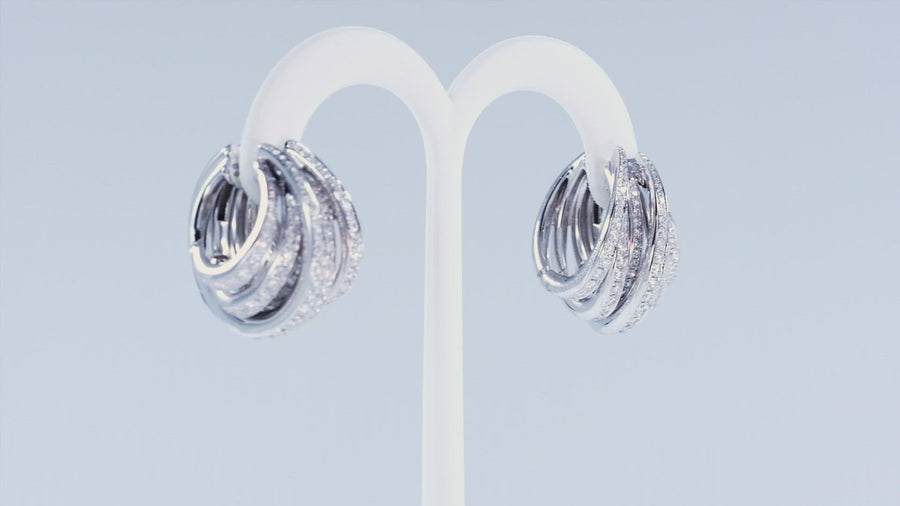 de GRISOGONO White Gold White Diamonds Earrings