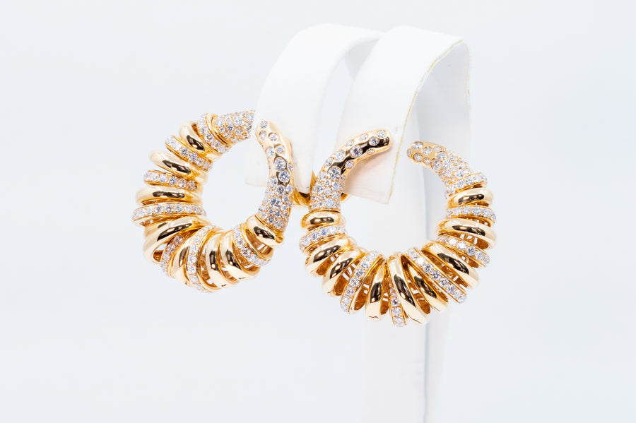 de GRISOGONO Pink Gold White Diamonds Earrings