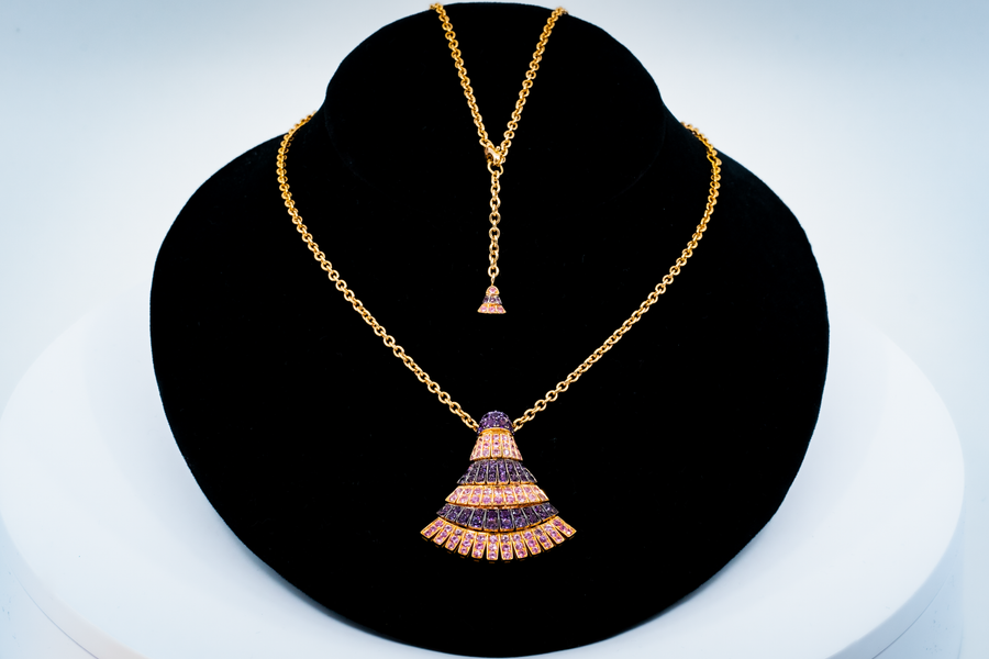 de GRISOGONO Pink Sapphire Amethyst Necklace