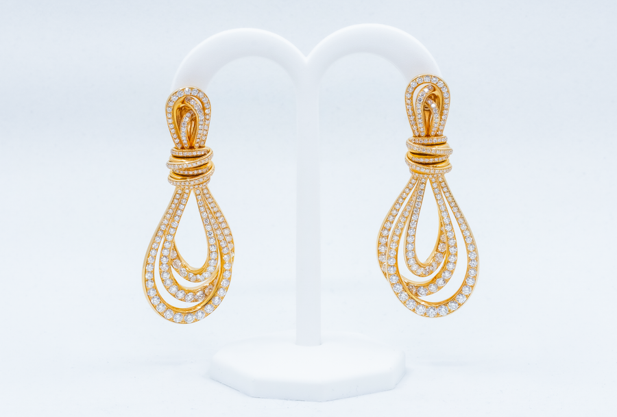 de GRISOGONO Pink Gold White Diamonds Earrings